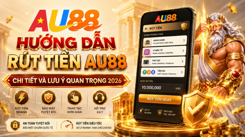 Rút Tiền AU88 – Hướng Dẫn Giao Dịch An Toàn 2026