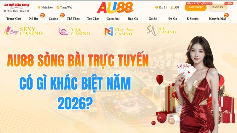 AU88 Sòng Bài Trực Tuyến – Có Gì Khác Biệt Năm 2026?