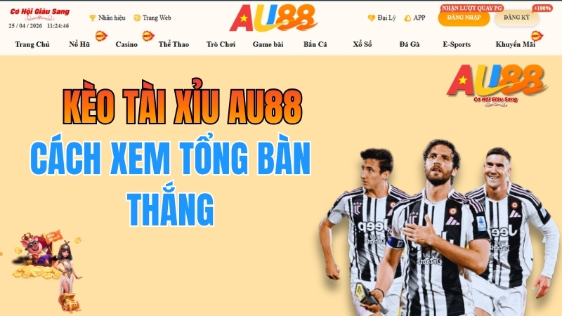 Kèo Tài Xỉu AU88 – Cách Xem Tổng Bàn Thắng