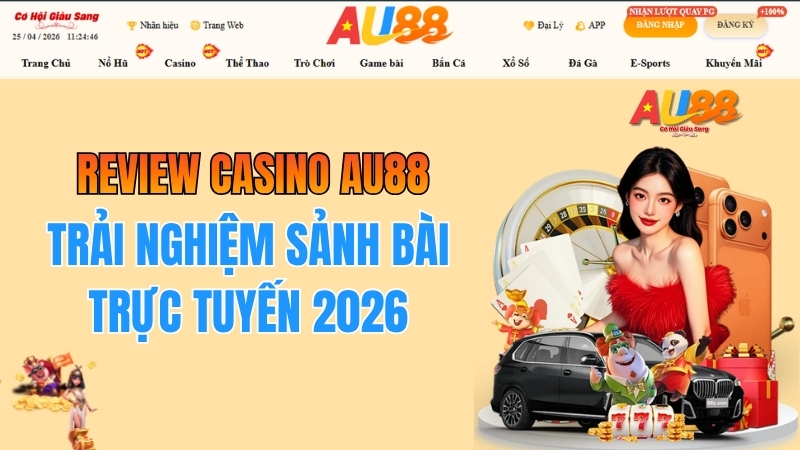 Review Casino AU88 – Trải Nghiệm Sảnh Bài Trực Tuyến 2026