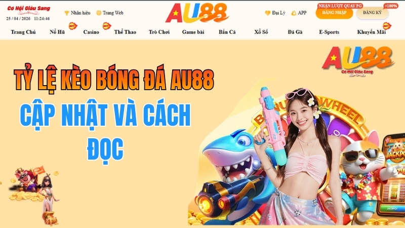 Tỷ Lệ Kèo Bóng Đá AU88 – Cập Nhật Và Cách Đọc